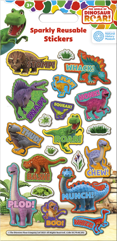 DINOSAUR ROAD MAXI STIKERS
