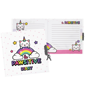 DIARY WITH LOCK CATCORN