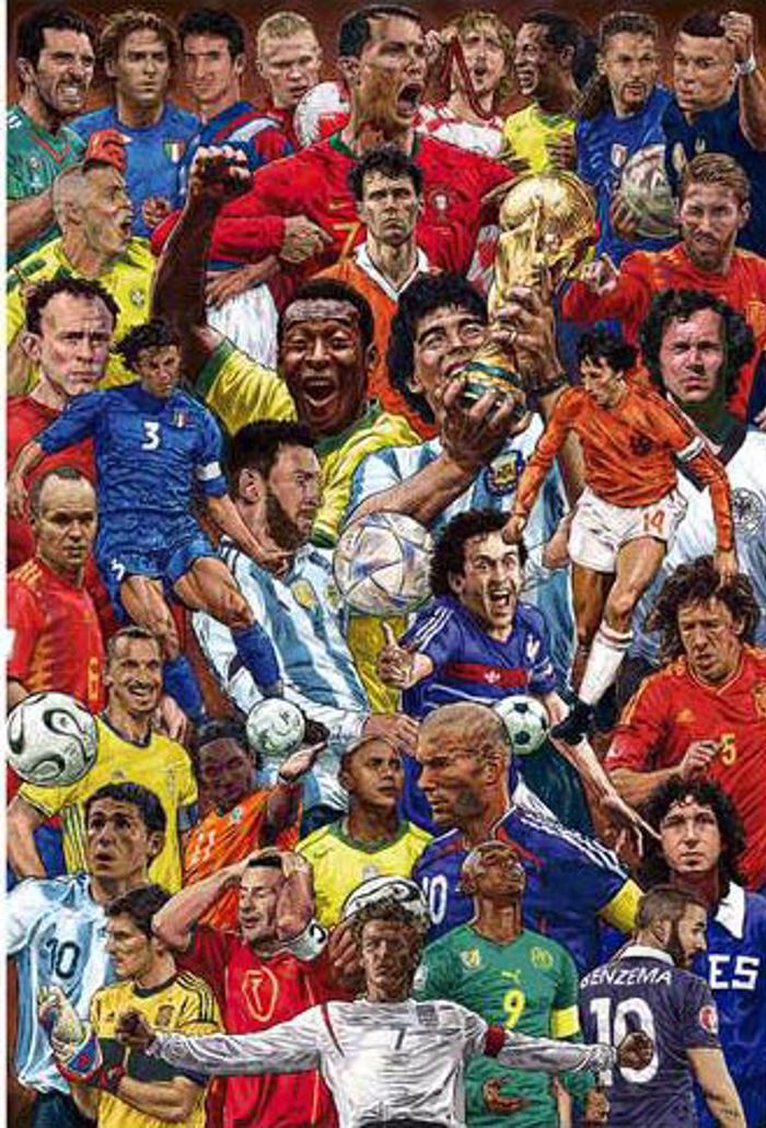 FOOTBALLERS LEGENDARY AFISA 61X91,5