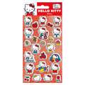 HELLO KITTY (KITTY & MIMMY) 25pc REUSEABLE STICKERS PUF
