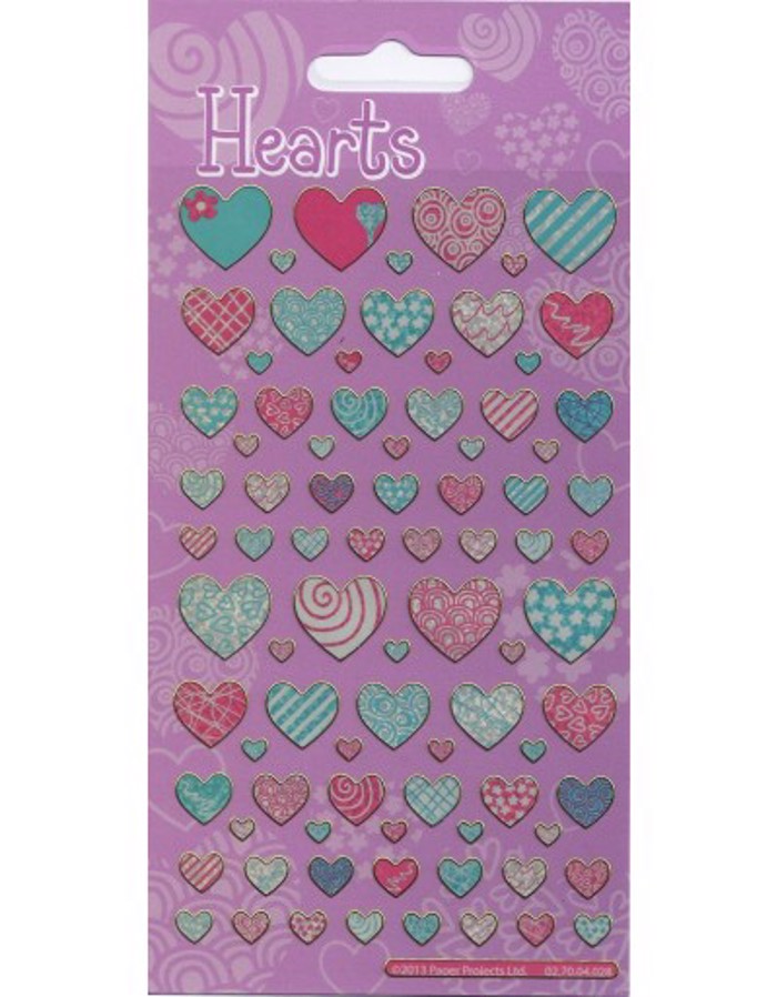 PATTERN HEARTS MAXI STICKERS