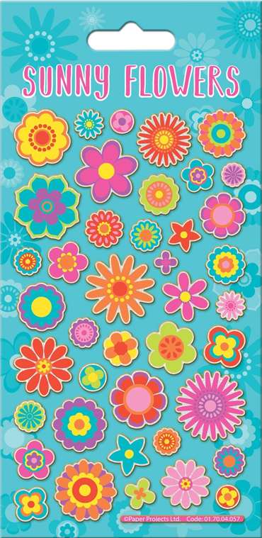 SUNNY FLOWERS MAXI STICKERS