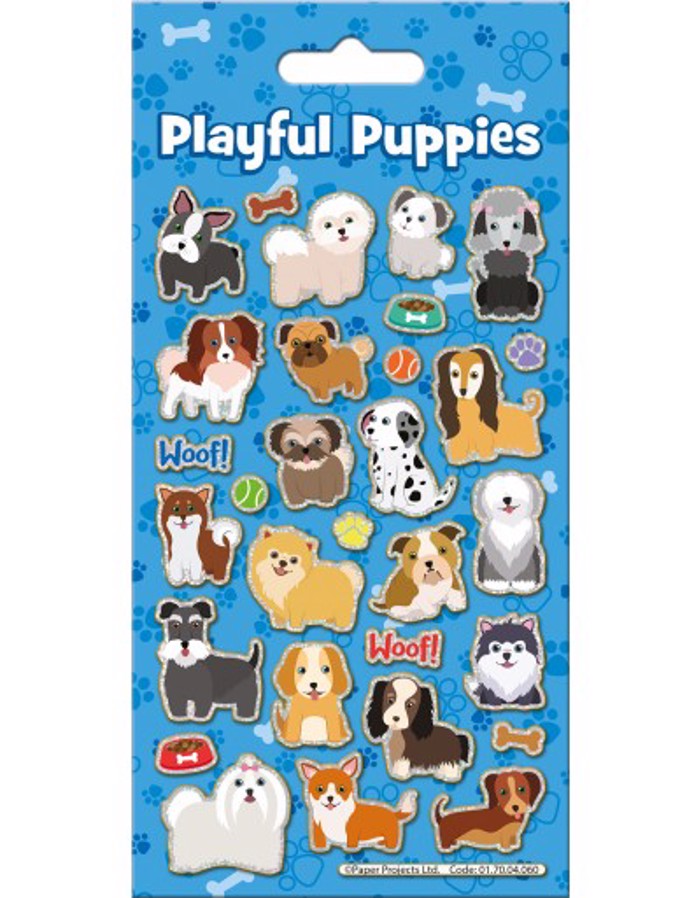 PLAYFUL PUPPIES STICKER