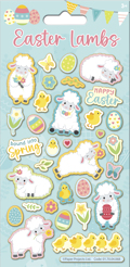 EASTER LAMBS MAXI STICKERS