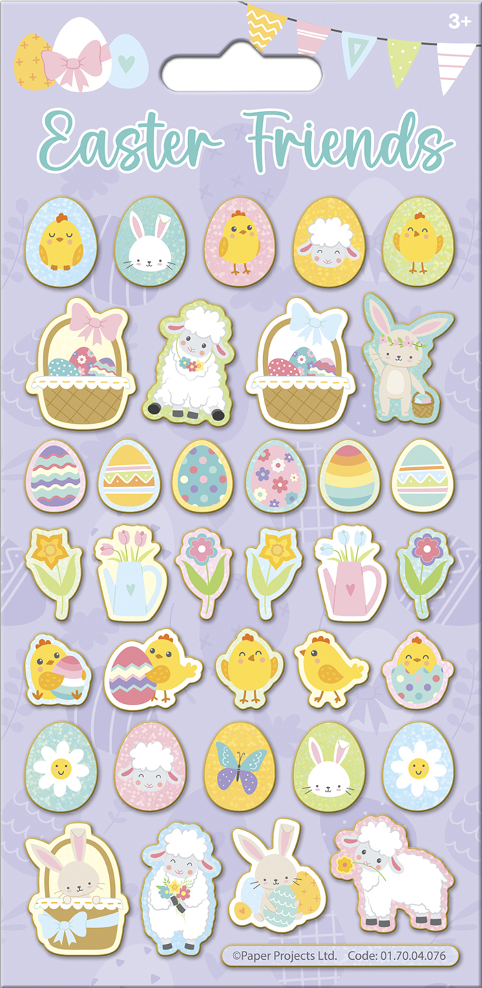 EASTER FRIENDS MAXI STICKERS