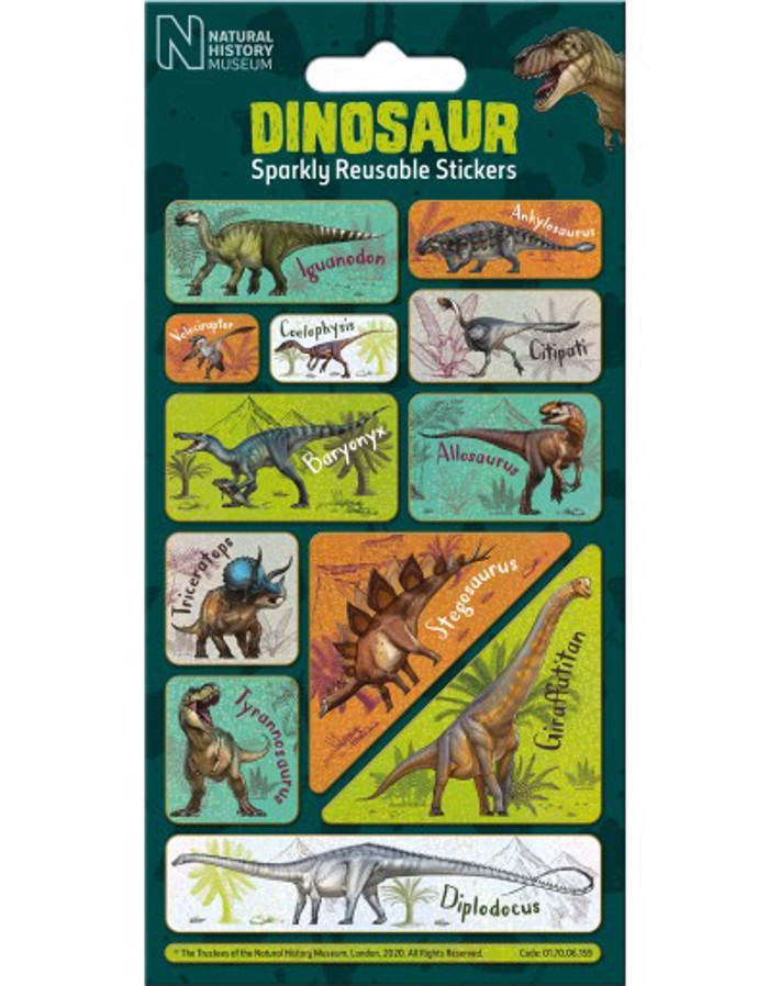 NHM DINOSAURS CAPTIONS STICKER