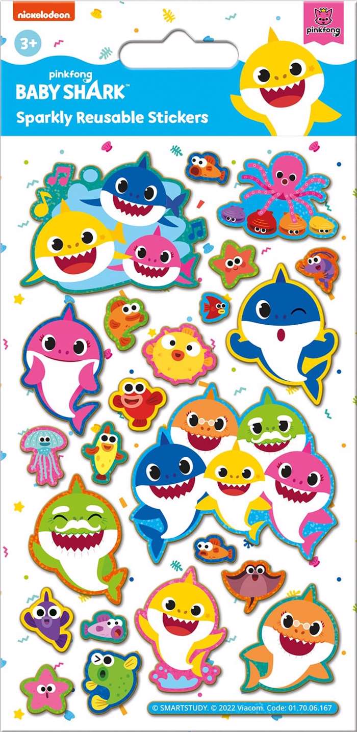 BABY SHARK STICKERS MAXI