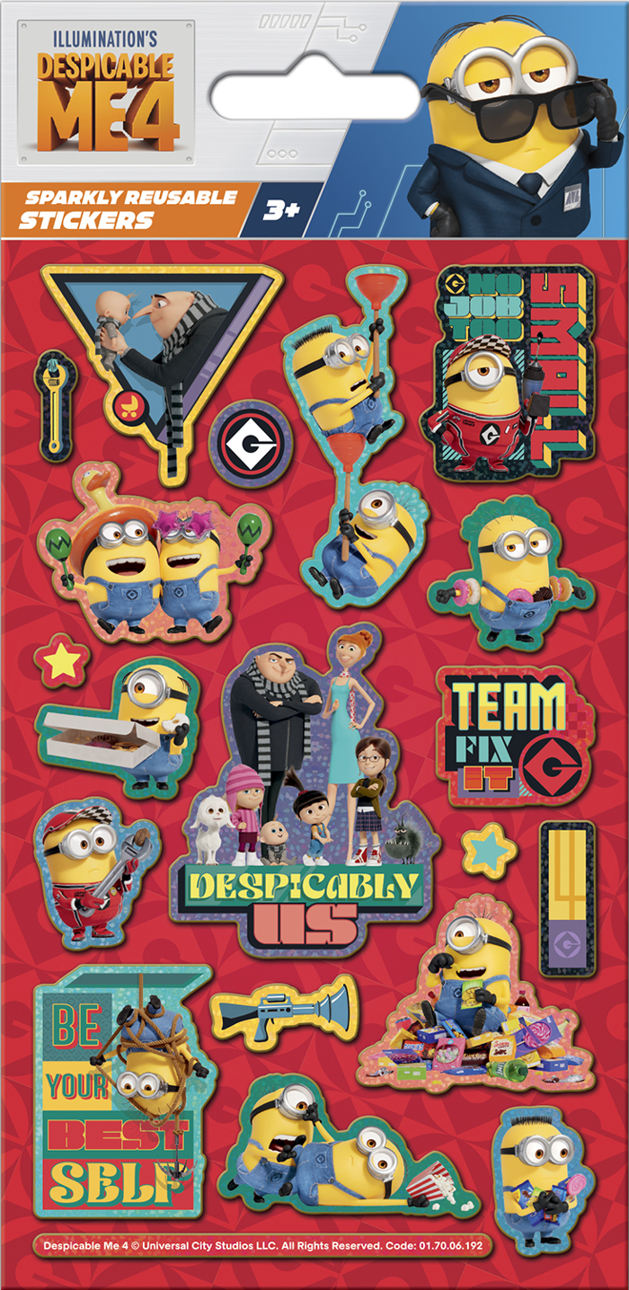 DESPICABLE ME 4 STICKERS MAXI