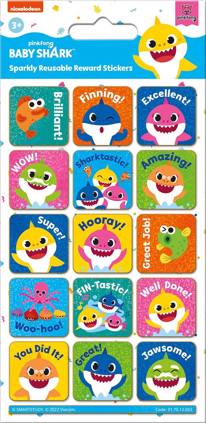 BABY SHARK STICKERS MAXI