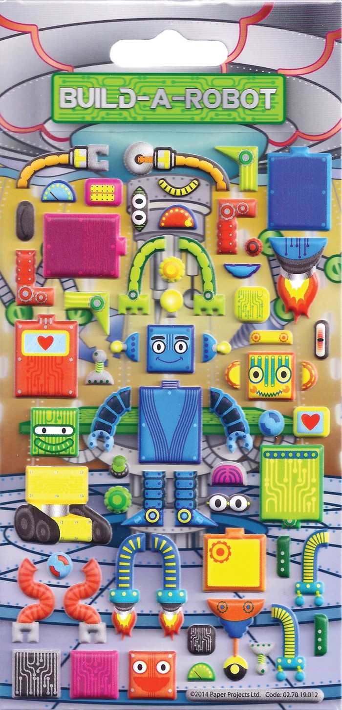 BUILD A ROBOT FOAM STICKERS