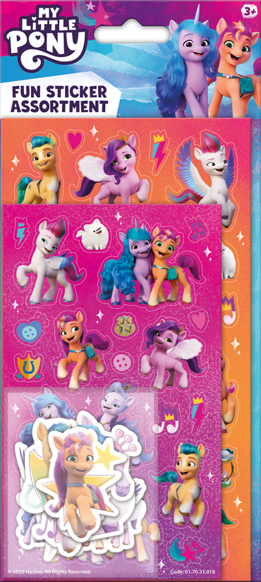 MY LITTLE PONY ASSORTMENT STICKERS