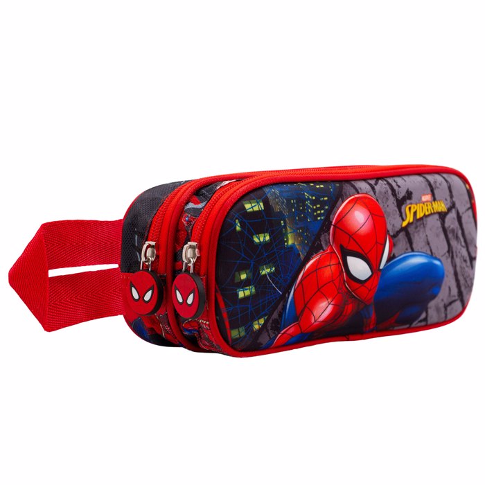 SPIDERMAN MULTICOLOUR 3D DOUBLE PENCIL CASE 