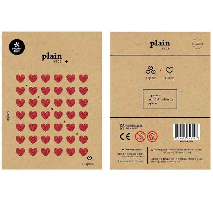 KARDIES  KOKKINES SUATERIER STICKERS 42PCS
