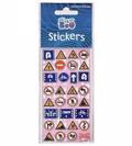 STICKER BOO ROAD SIGNS SILV