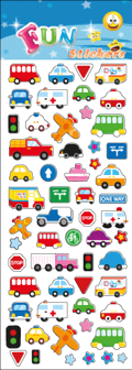 CARS & TRANSPORT fun stickers