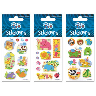 STICKER BOO ANIMALS 2 SILVER
