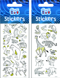 COLOR ME STICKERS ANIMALS