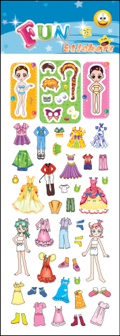 DRESS UP DOLL fun stickers