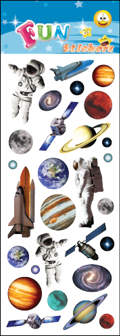 SPACE TRAVEL fun stickers