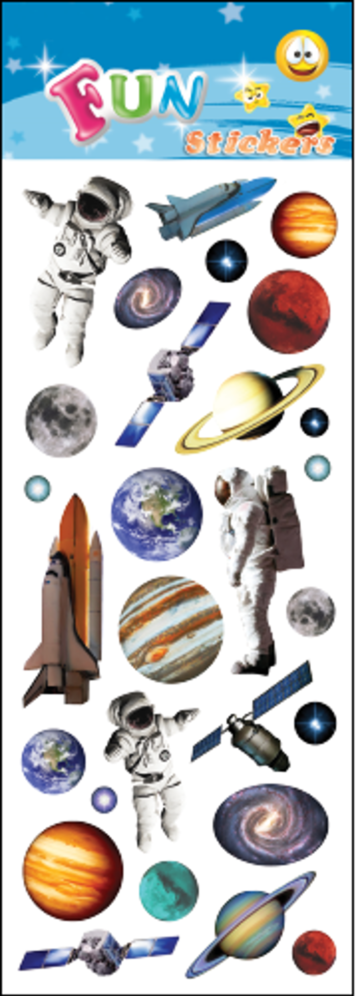 SPACE TRAVEL fun stickers