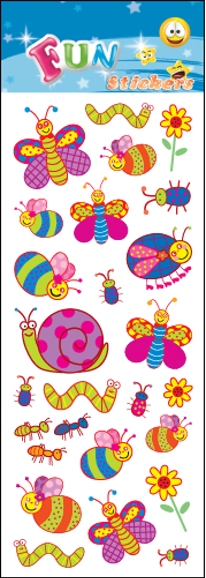 BUTTERFLIES fun stickers