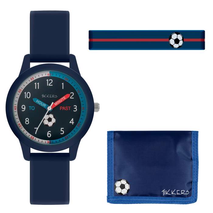 TIKKERS BLUE SILI STRAP FOOTBALL SET