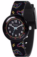 TIKKERS BLACK PRINTED STRAP WATCH