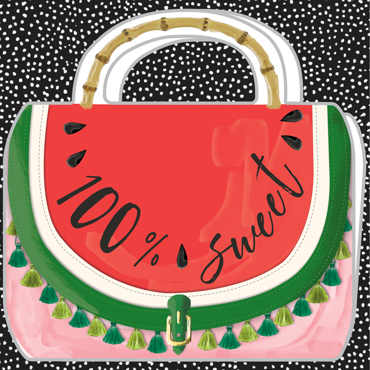 WATERMELON 100% SWEET ΚΑΡΤΑ ΤΣΑΝΤΑ