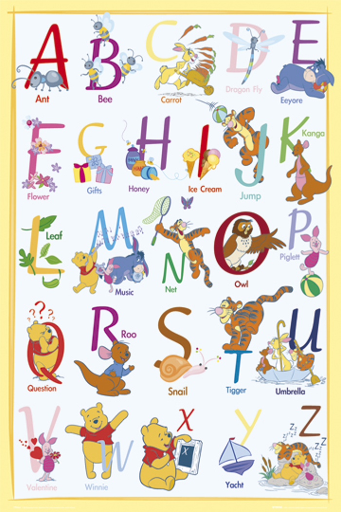 WINNIE THE POOH ALPHABET
