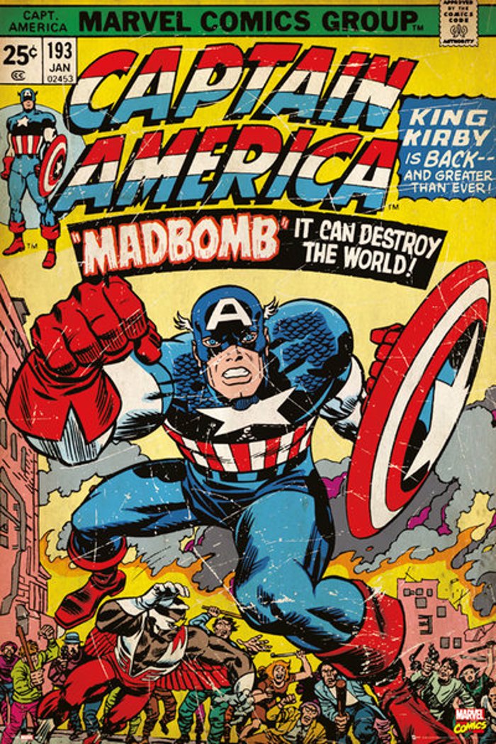 MARVEL CAPTAIN AMERICA COMIC COVER