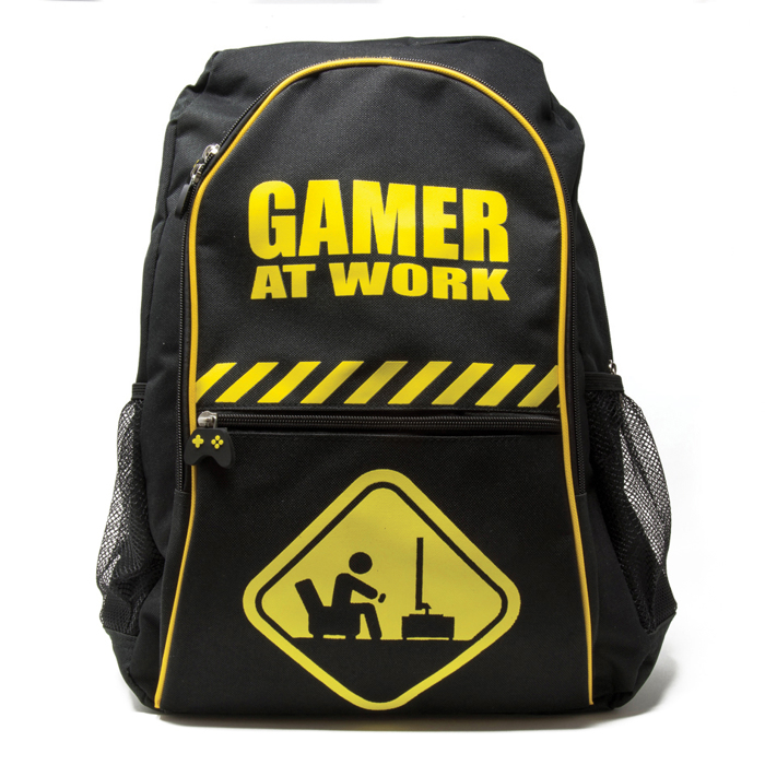 BACKPACK GAMER AT WORK