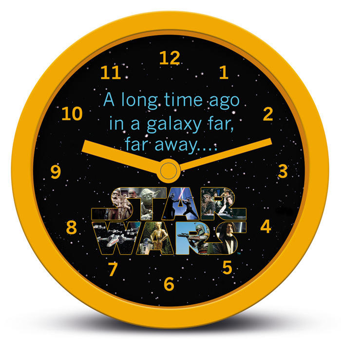 DESK CLOCK STAR WARS(A LONG TIME AGO)