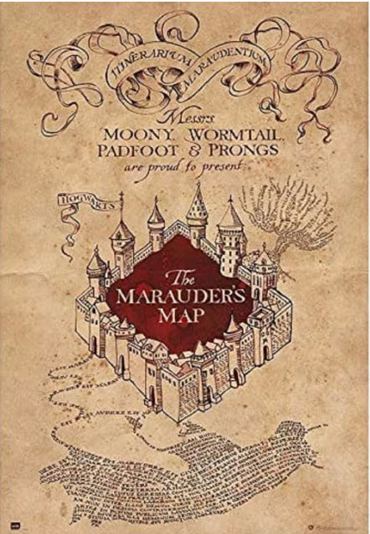 HARRY POTTER THE MARAUDERS MAP 