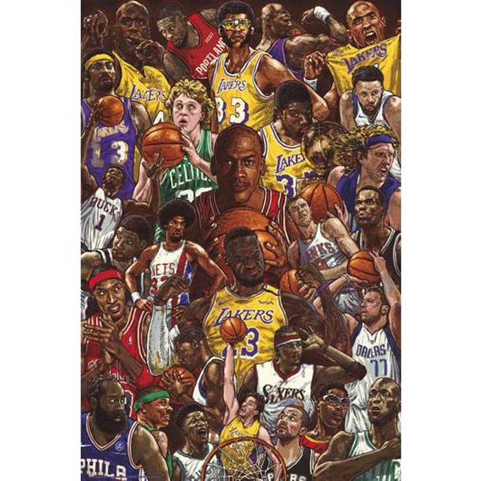 BASKETBALL SUPERSTARS AFISA 61X91