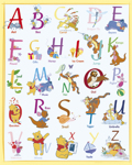 Winnie The Pooh Alphabet(RED)