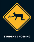 STUDENT CROSSING(RED)