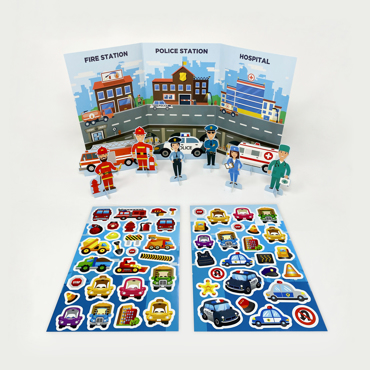 EMERGENCY RESQUE STICK 'N' PLAY STICKERS