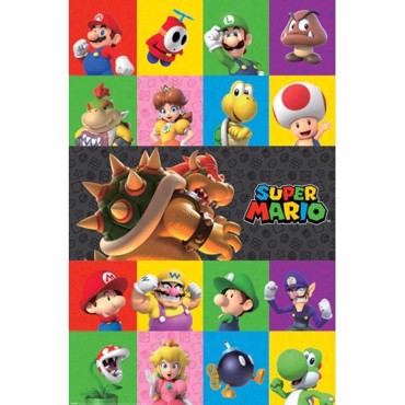 SUPER MARIO CHARACTERS POSTER