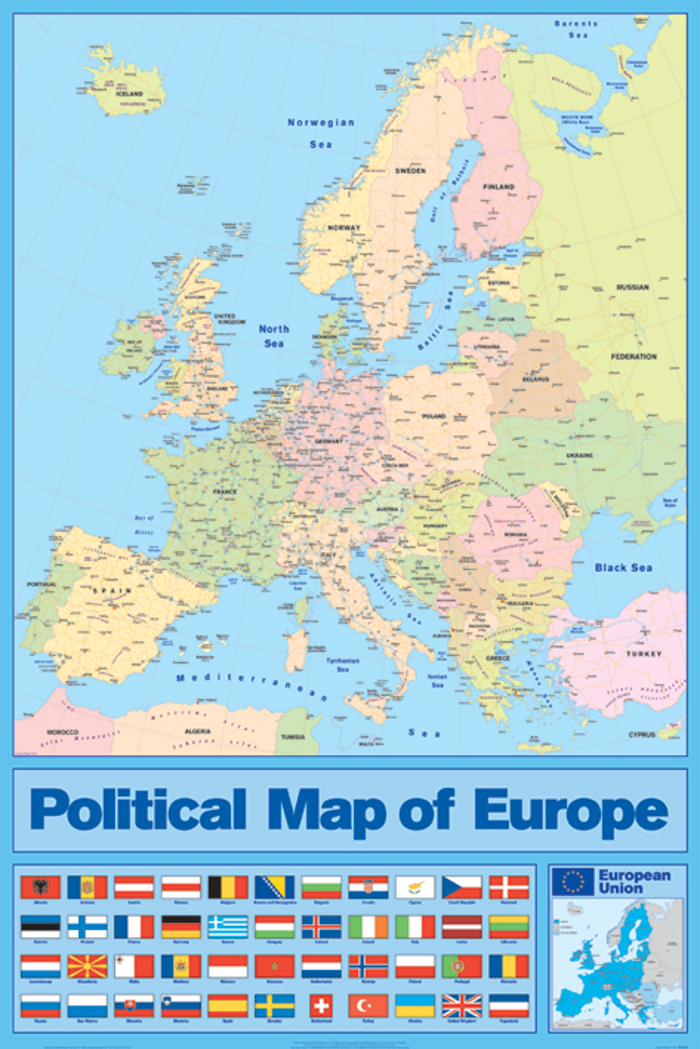 POLITICAL MAP OF EUROPE