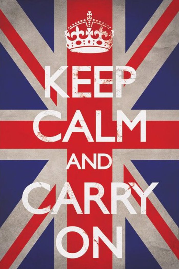 KEEP CALM AND CARRY ON