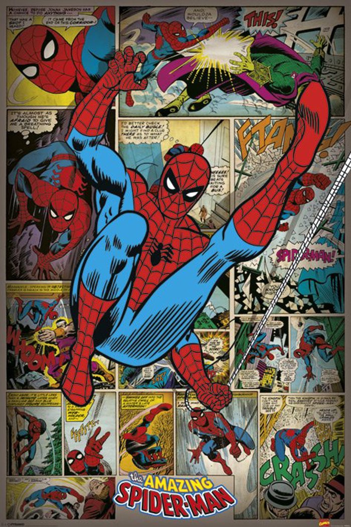 Spiderman Retro Marvel Comics 