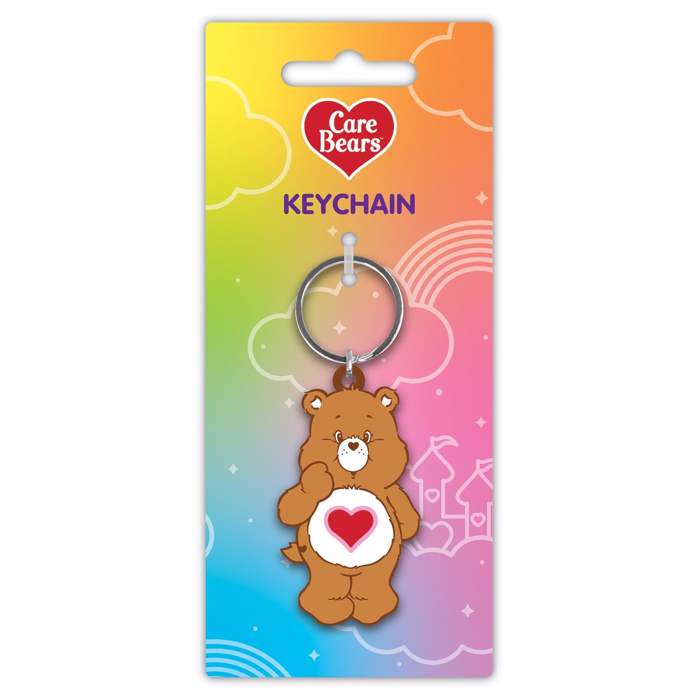 CARE BEARS (TENDERHEART BEAR) PVC KEYCHAIN