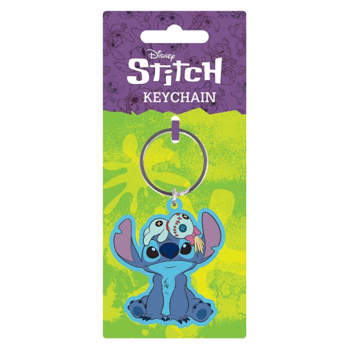 LILO & STITCH(STITCH & SCRUMP) PVC KEYCHAIN