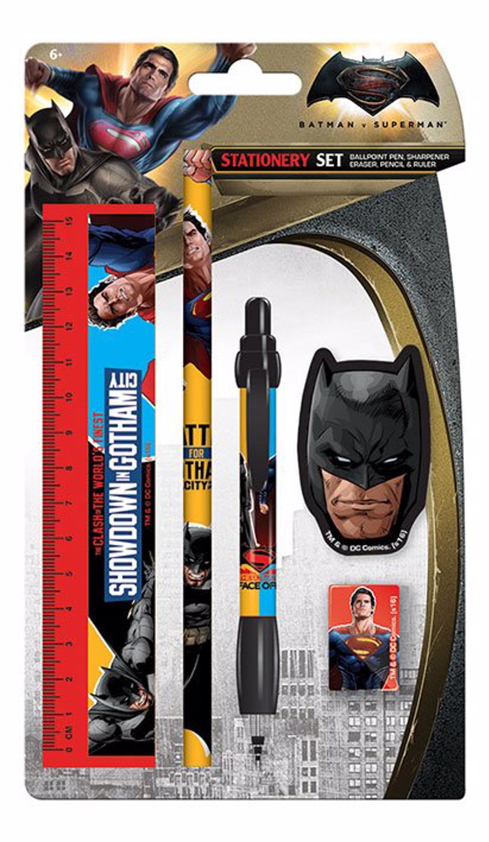 BATMAN VS SUPERMAN STATIONERY SET