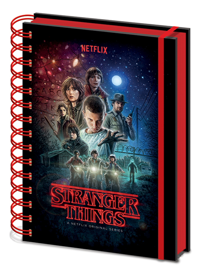 NOTEBOOK METALLIC STRANGER THINGS 