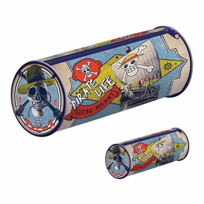 ONE PIECE LIVE ACTION (GOING MERRY) BARREL PENCIL CASE