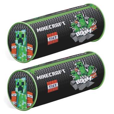 MINECRAFT BARREL PENCIL CASE 