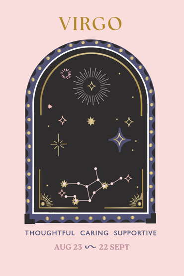  ΚΑΡΤΑ ME ΚΟΣΜΗΜΑ ΩΡΟΣΚΟΠΟΥ (ΠΑΡΘΕΝΟΣ) 