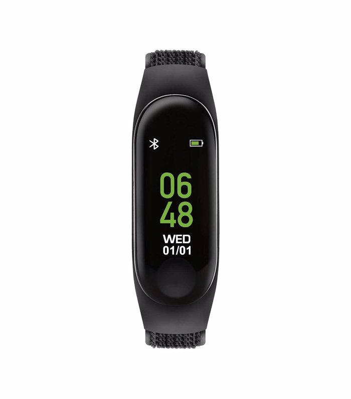 TIKKERS BLACK VELCRO ACTIVITY TRACKER WATCH