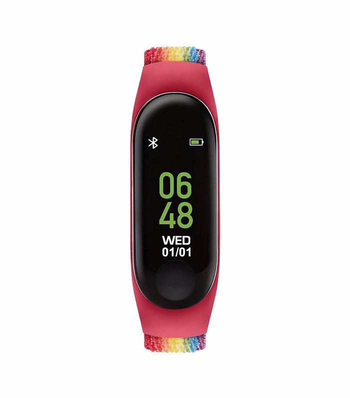 TIKKERS MULTI COLOUR VELCRO ACTIVITY TRACKERS WATCH